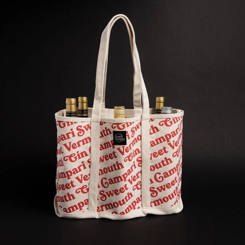 Tote the Good Stuff Bottle Tote - Negroni Pattern - Thumbnail 4