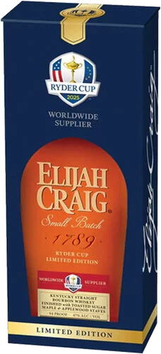 Elijah Craig Ryder Cup 2025 Edition Toasted Sugar Maple & Applewood Staves Bourbon Whiskey