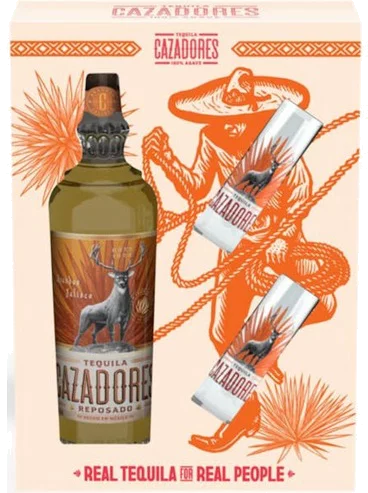 Cazadores Reposado Tequila and Shot Glass Gift Set