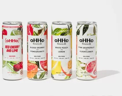 Ohho Botanicals Variety 8pk cans 10mg Thc Seltzer