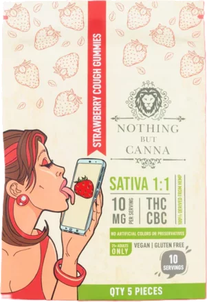 CANNA STRAW COUGH GUMMIES 10MG THC