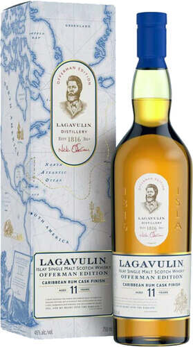 Lagavulin 2025 'Offerman Edition' 11 Yr Caribbean Cask Finish Single Malt Scotch 750 ml, Scotland