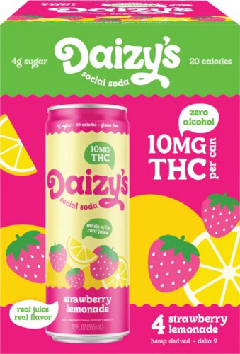 Daizy's THC 10mg Strawberry Lemonade