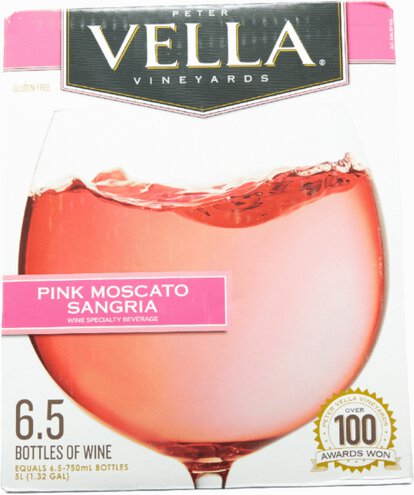 Peter Vella Pink Moscato Sangria Box Wine