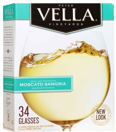 Peter Vella Moscato Sangria Box Wine