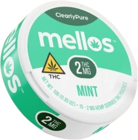 Clearly Pure Mellos Mint Pouches 2mg THC Sleeve/Roll