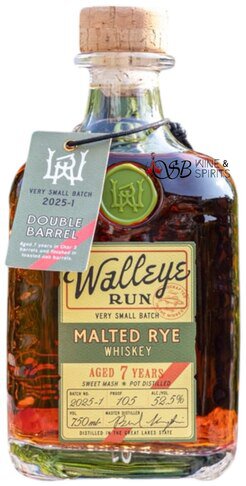 Walleye Run Whiskey Very Small Batch 2025-1: Double Barrel