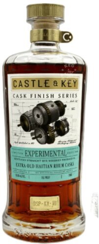 Castle & Key Experimental Rye Extra Old Haitian Rhum Barrel Finish Rye Whiskey