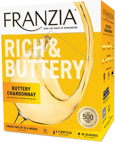Franzia Vintner Select Chardonnay Rich Buttery
