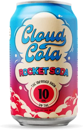 Cloud Cola Rocket Pop 10mg THC Soda