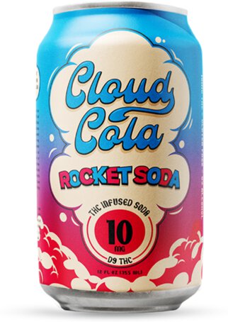 Cloud Cola Rocket Pop 10mg THC Soda