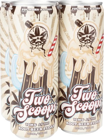 Foundry Nation Two Scoops Root Beer 10mg THC Soda