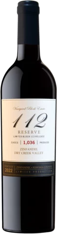 Vineyard Block Estate Block 112 Dry Creek Zinfandel 2022