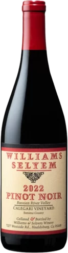Williams Selyem Pinot Noir Calegari Vineyard 2022 (750ml)