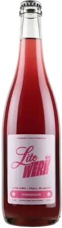 Wonderwerk LiteWerks Hibiscus Natural Piquette CA ,750ML(7.0%ABV)