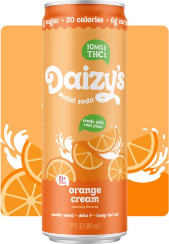 Daizy's Orange Cream 10mg THC Social Soda