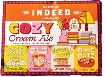 INDEED COZY CREAM ALE VARIETY 12CN