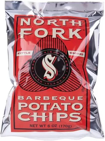 North Fork Potato Chips Bbq 6oz Bag