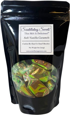Scintillating Sweets Soft Vanilla Caramels 8oz Bag