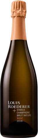 Louis Roederer et Philippe Starck Brut Nature Rose Champagne 2018 (750ml)