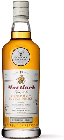 Gordon and MacPhail Distillery Labels Mortlach Single Malt Scotch 25 Yr