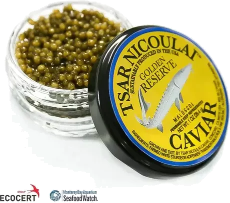 PRE ORDER: 1oz Golden Reserve Caviar - Tsar Nicoulai