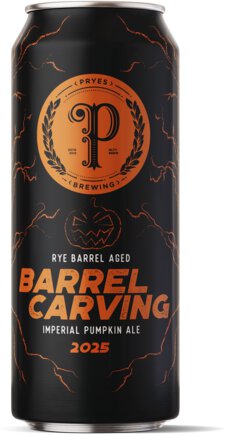 Pryes Brewing Barrel Carving Rye Barrel Aged Imperial Pumpkin Ale Single
