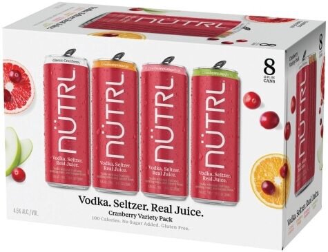 Nutrl Cranberry Seltzer Variety 8-Pack