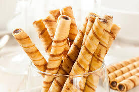 Chocolate Hazlnut wafer rolls