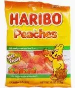 Haribo Peaches Gummi Candy Bag