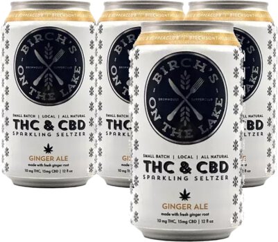 Birch's On The Lake Ginger Ale 10mg Thc 15mg Cbd