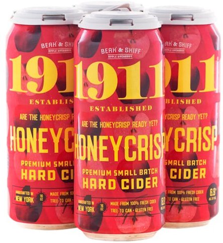 1911 Honey Crisp Cider 16oz 4pk Cans