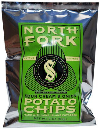 North Fork Potato Chips Sour Cream & Onion 2oz Bag