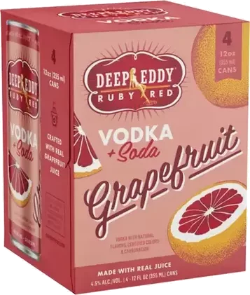 Deep Eddy Vodka Ruby Red Grapefruit Soda