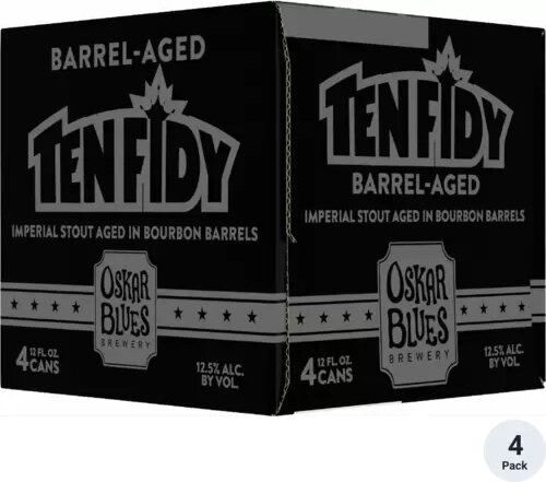 Oskar Blues Tenfidy Barrel Aged Imperial Stout 12oz 4pk Cans