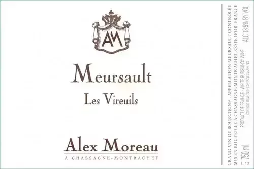 Alex Moreau Meursault Vireuils 2023 (750ml)
