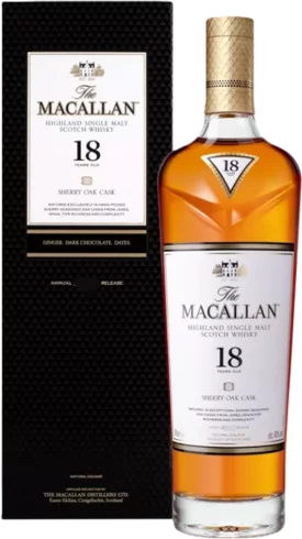 The Macallan 18 Year Old Sherry Oak Single Malt Scotch Whisky 2011