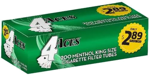 menthol cigarette tubes Roxwell King Size 1000 Count (5 Boxes x 200) Empty Filter Tubes 84mm with Menthol Filters King Size Menthol Tubes Compatible with Standard Tube Filling Machines : Health & Household 500 COOLER Fresh Blast Click