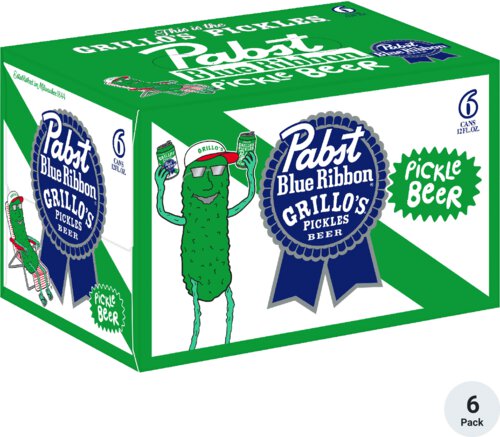 Pabst Blue Ribbon Grillos Pickles Beer 12OZ - Joe's Beverage