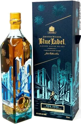 Johnnie Walker Blue Label Scotch Whisky New York Skyline Limited