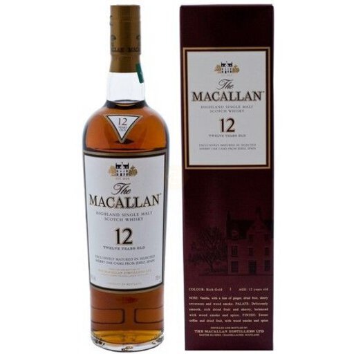 Macallan Single Malt Scotch Whisky 12yr 375ML - Atomic