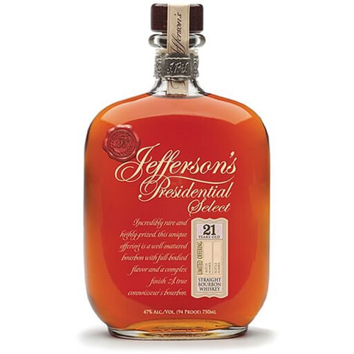 【日本未入荷レア】Jefferson's Reserve Very Old Jefferson's Presidential Select Year Old Straight Bourbon Whiskey
