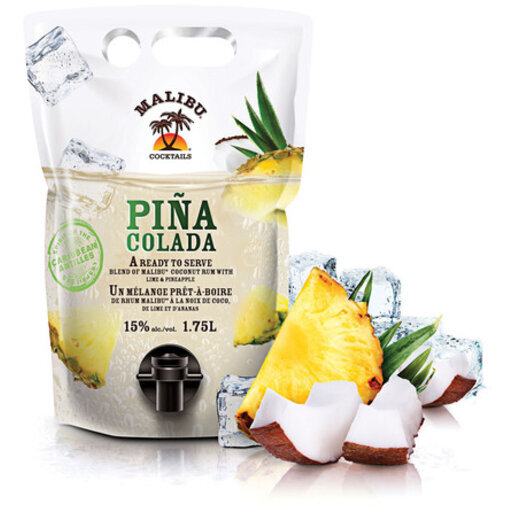 Malibu Cocktail Pina Colada Pouch Peco's Liquor Store