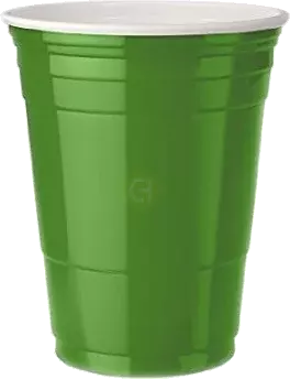 Green Plastic Cups 50ct