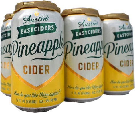 Austin East Ciders Pineapple 12oz Cans 6pk