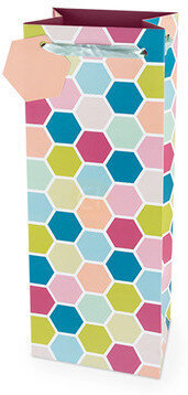 Bright Hexagons Botl Bag