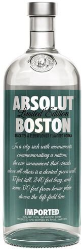 Absolut Special Edition Boston Blk Tea Elderf