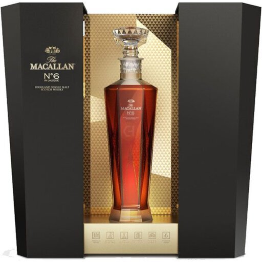 Macallan Decanter Series No. 6 Lalique Highland Scotch