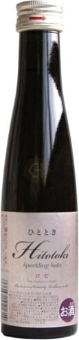 Hitotoki Rose Sparkling Junmai Sake 180m