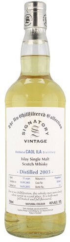 Signatory Caol Ila Single Malt Scotch Whisky 2008 9 Years Islay 86 Proof Bourbon Barrel